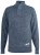 D555 Wilmington Zipper And Button Neck Sweater Blue - Sweatshirts & hoodies - Sweatshirts/Hoodies grande taille homme