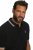 JP1880 802789 Polo à col contrastant blanc Noir - Polos - Polos homme grande taille
