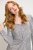 Ulla Popken 804863 Robe à sequins à col V Argent - Robes de soirée - Robes de soirée grande taille