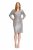Ulla Popken 804863 Robe à sequins à col V Argent - Robes de soirée - Robes de soirée grande taille