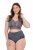 Ulla Popken 809385 Culotte gainante en dentelle Anthracite - Lingerie gainante - 