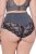 Ulla Popken 809385 Culotte gainante en dentelle Anthracite - Lingerie gainante - 