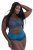 Ulla Popken 809385 Culotte gainante en dentelle Pétrole - Lingerie gainante - 