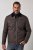 JP1880 811805 Veste matelassée à col velours côtelé Brun noir - Vestes - Vestes Homme Grandes Tailles