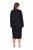 Ulla Popken 812447 Chemise de nuit à col chemise Noir - Chemises de nuit - 