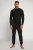 JP1880 Two-piece Pyjamas Long Sleeve and Long Trousers Black - Sous-vêtements & bain - Sous-vêtements Grande Taille