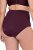 Ulla Popken 813137 Culotte gainante taille haute Bordeaux - Lingerie gainante - 