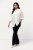 Ulla Popken 813306 Pantalon de tailleur large à taille élastique Bleu marine - Pantalons en tissu - Pantalons fluides femme grande taille