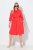 Ulla Popken 815217 Robe chemise trapèze à ceinture à nouer Rose - Robes midi - Robes midi grande taille