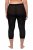 Ulla Popken 815580 Legging collant 3/4 avec protection des cuisses 80 den Noir - Collants & chaussettes - 