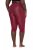 Ulla Popken 815580 Legging collant 3/4 avec protection des cuisses 80 den Rouge - Collants & chaussettes - 