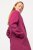 Ulla Popken 816744 Manteau croisé effet laine Rose - Manteaux - Manteaux femme grande taille