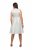 Ulla Popken 817135 Robe de soirée Blanc cassé - Robes de soirée - Robes de soirée grande taille
