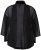Ulla Popken 817211 Veste oversize en mousseline à col châle Noir - Vestes - Vestes femme grande taille