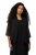 Ulla Popken 817211 Veste oversize en mousseline à col châle Noir - Vestes - Vestes femme grande taille