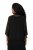 Ulla Popken 817211 Veste oversize en mousseline à col châle Noir - Vestes - Vestes femme grande taille