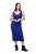 Ulla Popken 817591 Robe en maille à col V Bleu - Robes en maille - 