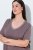Ulla Popken 819289 Chemise de nuit à manches courtes lot de 2 Marron - Chemises de nuit - 