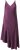 Ulla Popken 820341 Robe en satin sans manches à col V Bordeaux - Robes de soirée - Robes de soirée grande taille