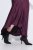Ulla Popken 820341 Robe en satin sans manches à col V Bordeaux - Robes de soirée - Robes de soirée grande taille