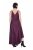 Ulla Popken 820341 Robe en satin sans manches à col V Bordeaux - Robes de soirée - Robes de soirée grande taille