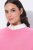 Ulla Popken 820512 Poncho en maille de laine mélangée col V Rose clair - Ponchos & capes - 