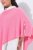 Ulla Popken 820512 Poncho en maille de laine mélangée col V Rose clair - Ponchos & capes - 