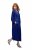 Ulla Popken 821110 Robe en satin à manches courtes et col V Bleu marine - Robes de soirée - Robes de soirée grande taille
