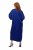 Ulla Popken 821110 Robe en satin à manches courtes et col V Bleu marine - Robes de soirée - Robes de soirée grande taille
