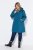 Ulla Popken 821495 Manteau technique Pétrole - Manteaux - Manteaux femme grande taille