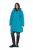 Ulla Popken 821495 Manteau technique Turquoise - Manteaux - Manteaux femme grande taille