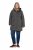 Ulla Popken 821737 Parka matelassée HYPRAR à capuche Gris foncé chiné - Vestes - Vestes femme grande taille