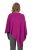 Ulla Popken Knit Pointed Hem Poncho Berry - Sweatshirts & hoodies - 