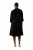 Ulla Popken 823290 Robe mi-longue à col V Noir - Robes midi - Robes midi grande taille