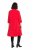 Ulla Popken 823290 Robe trapèze à poches Rouge - Robes midi - Robes midi grande taille