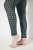 Ulla Popken 823383 Legging collant à pois Vert olive - Collants & chaussettes - 