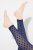 Ulla Popken 823383 Legging collant à pois Bleu marine - Collants & chaussettes - 