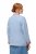Ulla Popken 823538 Blazer en lin mélangé à col montant Bleu clair - Blazers - Blazers grande taille pour femme