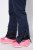 Ulla Popken 824297 Pantalon softshell à guêtres pare-neige Bleu marine - Vêtements de ski - 