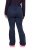 Ulla Popken 824297 Pantalon softshell à guêtres pare-neige Bleu marine - Vêtements de ski - 