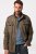 JP1880 Field Jacket with Badges Vintage Look TALL Moss Green - TALL vestes - Vestes TALL pour hommes grands
