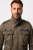 JP1880 Field Jacket with Badges Vintage Look TALL Moss Green - TALL vestes - Vestes TALL pour hommes grands