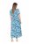 Ulla Popken 824966 Robe chemise fleurie Bleu marine - Robes chemise - 