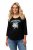 Ulla Popken Horticultural Graphic Floral Tee Black - T-shirts imprimés pour femme - 