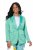 Ulla Popken 826161 Blazer texturé Vert - Blazers - Blazers grande taille pour femme