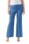 Ulla Popken 826163 Pantalon de tailleur large Bleu denim - Pantalons en tissu - Pantalons fluides femme grande taille