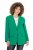 Ulla Popken 826487 Blazer oversize à poches à rabat Vert émeraude - Blazers - Blazers grande taille pour femme