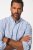 JP1880 Modern Fit Button-Down Collar Long Sleeve Check Shirt Light Blue - Chemises - Chemises Grandes Tailles Hommes