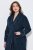 Ulla Popken 826794 Peignoir en éponge Bleu marine - Robes de chambre & peignoirs - 