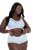 Ulla Popken 827465 Shorties en dentelle lot de 3 Bleu - Culottes - 